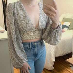 Sundae Muse Milano Top / Beige Floral